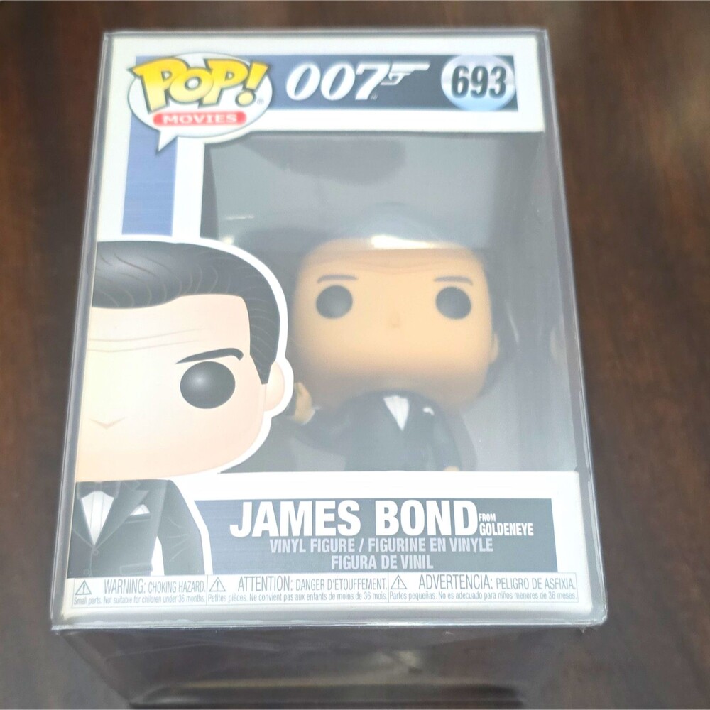 Funko Pop! Movies: 007 James Bond GoldenEye Vinyl Figure #693 w/ Protector